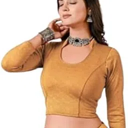 Women's Stylish Readymade Crop Blouse with Long Sleeves, Casual-picture-16