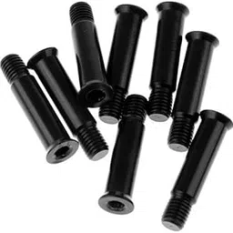 MERISHOPP 2x8pcs Roller Skates Shoes Single Face Spikes Nail Axle Screws 34mm Black-picture-48