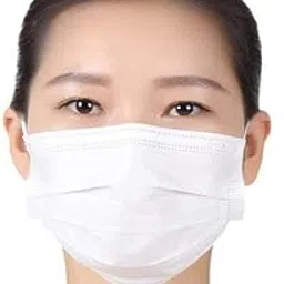 Disposable Face Mask, 3-Ply Protection, White pack of 100-picture-27