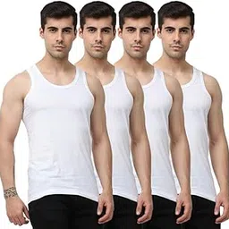otoman Sleeveless Vest for Men | 100% Super Combed Cotton | Ultra Soft Fabric | Perfect Fitting | Made in India | White-picture-20