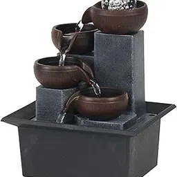 CALANDIS Tabletop Fountain Housewarming Meditation Desktop Indoor Waterfall Fountains | Indoor Fountains-picture-17