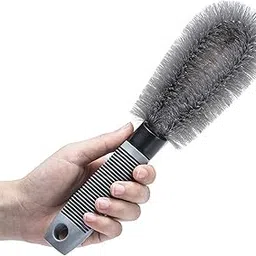 CARIZO Durable and Versatile Hub Brush - Car Wheel/Tyre/Tire Rim Scrub Brush Hub Clean Wash | Useful Brush for Car Truck Motorcycle Bike Washing | Perfect Cleaning Tool-image-3