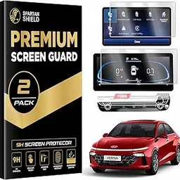 Spartan Shield TouchScreen Infotainment System Protector Compatible For HYUNDAI VERNA 2023 FACELIFT [ 8 INCH ] Display Screen Guard And Instrument Cluster for Speedometer [Not Tempered Glass] (8 Inch Combo)-picture-16