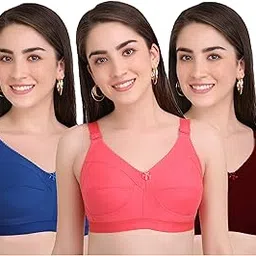 bella beauty 3 Piece Everyday Full Coverage Bra (Combo of 3)(Combo of 3-001)-picture-23
