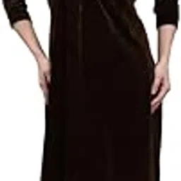 Fashion Warm Maxi Nighty | Women's Woolen Nightgown for Ultimate Comfort & Style, Cozy and Elegant Sleepwear for Cold Nights | Comfortable Sleepwear | Fleece Fabric Finish-picture-18