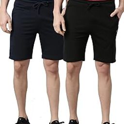 force nxt Bermuda Shorts for Men Pack of 2 Shorts for Men | Stretchable Shorts for Men with Side Pockets | Anti-Odour, Regular fit, Men’s Sports Shorts-picture-47