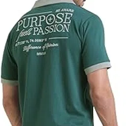 difference of opinion Mens Relaxed Fit Embroidery Polo Tshirt image 1