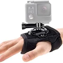 SHOPEE 360 Degree Rotation Hand Strap Mount Hand Glove Wrist Strap Mount for Hero 13/12/11/10/9/8/7/6/5/4 Black, Osmo Action 5 Pro/4/3 and Other Action Camera-image-15