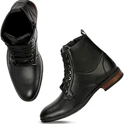 wenzel Ankle Zip Boots II Chain Boots For Men II Long Lace-Up Boots For Office & Parties & All Occasions-picture-33