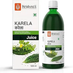 Krishna's Karela Juice - 500 ml | Fresh Karela | Ayurevedic Formulation to maintain Sugar Level | Enriched with Vitamin C - Vitamin A | Sugar free Juice with No Added Color or Flavour-image-21