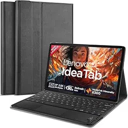 HOM Tri-Fold Detachable Wireless Bluetooth Keyboard with Trackpad/Touchpad Tablet Cover Case for Lenovo Idea Tab 11-inch 2025 Tablet-picture-10