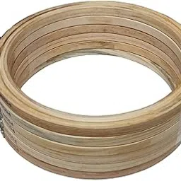 Dhruv Crafts Wooden Embroidery Hoops, Embroidery Adda Frame Stand Ring for Cross Stitch Craft (8, Inches)-image-9
