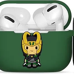 Latali New Soft Silicone Case Compatible with Apple AirPods Pro 3 Generation (2025) Protective Silicone 360° Full Protection Dust-Proof Shockproof Case Cover with Hook (Cover Only) (Loki)-image-67