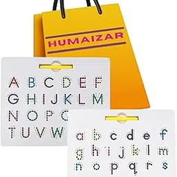 HUMAIZAR Magnetic Alphabet Tracing Board, Double-Sided 2-in-1 Learning & Writing Board, STEM Toy for Toddlers, Letter & Number Tracing Board with Magnet & Stylus Pen, Montessori Educational Toy-picture-28