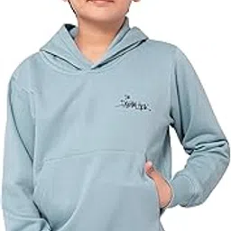 Alan Jones Clothing Boy's Cotton Solid Hooded Sweatshirt-image-13
