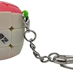Hawkister QiYi Mini 3x3 Keychain Cube Bun Shape Stickerless 3CM Keyring Magic Cube Puzzle-picture-17