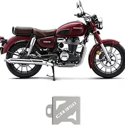 Auto Infinity Rear Reservoir Guard Compatible with Honda CB350 (New-2024) (Silver, Pack of 1)-picture-11
