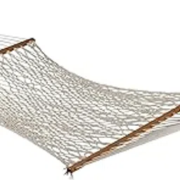 TWOTREE HAMMOCKS | 55 Inch Wide x 13 ft Overall Length (Double)| Cotton Rope Hammock Swing Jula for Home, Garden, Indoor, Outdoor, Camping (Cotton)-image-34