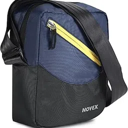 Messenger Sling Bag For Men & Women | One Side Shoulder Polyester Carry-on Business Collection | Crossbody Passport Mini Luggage - 20.3cm | Blue Bags for Multipurpose - Travel, Office & Outing-image-53