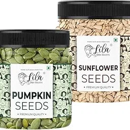 LDF Raw Pumpkin and Sunflower Seeds Combo 500g Each Pack of 2 | Protein Rich Healthy Snacks | High Fiber Superfood | Immunity Booster Diet | Seeds for Eating, Salads, Smoothies, Roasting (1 kg)-picture-25