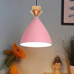GreyWings Hanging Bell Shade Light, Pink, Pack of 1-picture-10