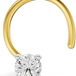 sparkles Lab Grown Diamond 0.07 Carat IGI Certified Solitaire Diamond Nose Pin for Women | 14K Gold FG VS Quality Diamonds-picture-12