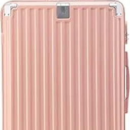 pyb Carrier - Suitcase Trolley Bag, Anti-Theft Lock, Hook, Anti Collision Corners, Noiseless 360° Rotating 8 Wheels, Lightweight (Light Pink, Cabin 20 inch)-picture-42