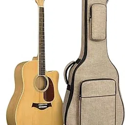 Glow Wings Acoustic Guitar Bag with 0.5 Inch Thick Padding Fit 39 40 41 Inch Acoustic Classical Guitars Waterproof Guitar Gig Bag Guitar Case Khaki (case Khaki)-picture-11