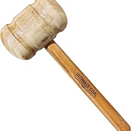 Ultimate Goal Sports Cricket Bat Double Sided Wooden Mallet Hammer for Perfect Knocking to Improve Bat | Standard Wooden Mallet Hammer for Cricket Bat image 1