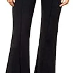 fashionez Stylish High Rise Bell Bottom Trouser, Bootcut Elastic Flared Pants, Stretchy Parallel Leg Pant for Casual Office Work Wear for Women's-picture-45