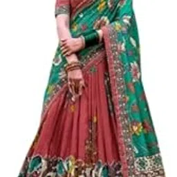 Women’s Wear Kalamkari Printed Dola Siilk Lehenga Choli Set-image-7