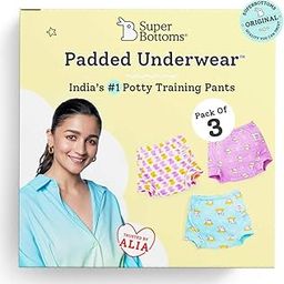superbottoms Padded Underwear™ | for Potty Training & Mess-Free Diaper-Free time | Prevents Pee Puddles | 3 Layers of Premium Cotton Padding (No Sponge) | (Bummy World, Size: 1, Pack of 3)-picture-44