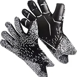 MERISHOPP Goalkeeper Gloves High Performance for Children Adults Nonslip Soccer Gloves Black Size 8-image-34