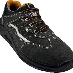 Allen Cooper Safety Shoe ACL 3685 | Heat Resistance upto 300°C, Nitrile Rubber Sole, Leather Upper with 3M Reflector, 200J Steel Toe | Size 07 UK/INDIA-image-6