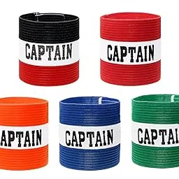 5PCS Captain Armbands 9x30CM/3.54x11.81inch Adjustable Leader Armband for Soccer Basketball Volleyball School Team Competition Coach Players Wrist Arm Bandsï¼Ë†5 Colorsï¼â€°-image-5