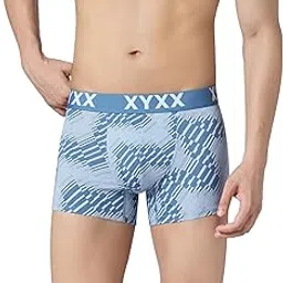 xyxx Men's Matrix Super Combed Cotton Blend Geometric Antimicrobial Trunks with No Marks Waistband-picture-19
