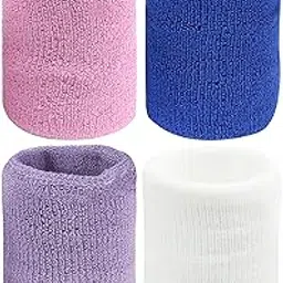 Neska Moda Unisex Multicolor Pack of 4 Cotton Wrist Band-picture-38