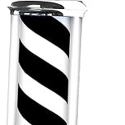 Barber Pole Light Rainproof Barber Shop Rotating Light for Business Activity Black White 38cm | Salon & Spa Supplies | Salon & Spa Equipment-picture-48