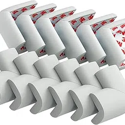Rster Pack of 12 Baby Proofing Corner Guards | Extra Soft and Cushioned Corner Protector for Sharp Edges | Child Safety Edge Protector for Kids | Furniture Table Baby Safety Product-picture-24