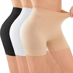 yadifen Briefs for Women Underdress Anti Chafing Underwear Seamless Shaping Boyshorts Comfortable Shorts 3 Pack-picture-18