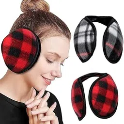 Ear Muffs For Winter Men Women Fleece Ear Warmers Winter Warm Ear Cap- Multicolor-image-0