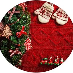 CLUB BOLLYWOOD LICHTS®Decorative Round Tablecloth Cover for 47inch Christmas Dining Table Gloves|Home & Garden | Furniture | Furniture Parts & Accessories-image-66