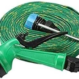 KRUTEAZ Plastic 10m Water Spray Jet Gun Hose Pipe for Garden/Car/Bike/Pet Wash-picture-26