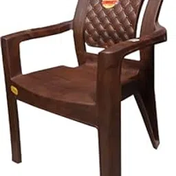 Anmol New Designed Ortho Rolex High Back Chair Heavy Duty Quality Matters for us Plastic Outdoor Chair,Living Room,Office,Dinning,Balcony,Garden,resturant Brown (Pack of 1)-image-59