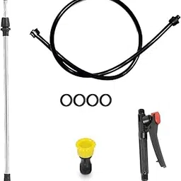 Garden Basket Hubb Single Water Sprinkler Nozzles for Agriculture, Garden, Outdoor | Hose-end Sprayer with Lance + 4 Washers + Pipe + Clutch (Combo)-image-4