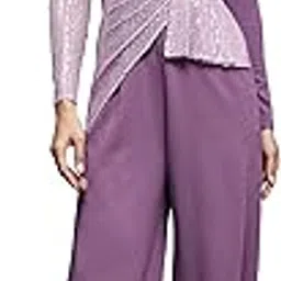 miss chase Women's V-Neck Full Sleeve Embellished Asymmetric Regular Length Polyester Jumpsuit with Pockets-picture-30