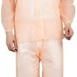 sindon Protective Raincoat with Hood, Disposable, Breathable, Size Free 12231_7 (M,peach) image 1