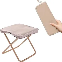 Evona Portable Outdoor Camping Folding Stool Chair l Mini Outdoor Camping Stool l Picnic Chair Fishing Stool for Patio Barbecue Travel l Small Lightweight Hunting Seat with Zippered Carrying Bag-image-29