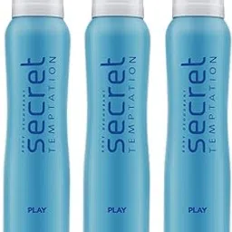 Secret Temptation Play Deodorant 150-ML (Pack of 3) image 1