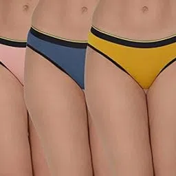 Women’s Soft Micro Modal | Low Rise | Solid| Bikini Panty | Multi Color (Pack of 3)-image-33